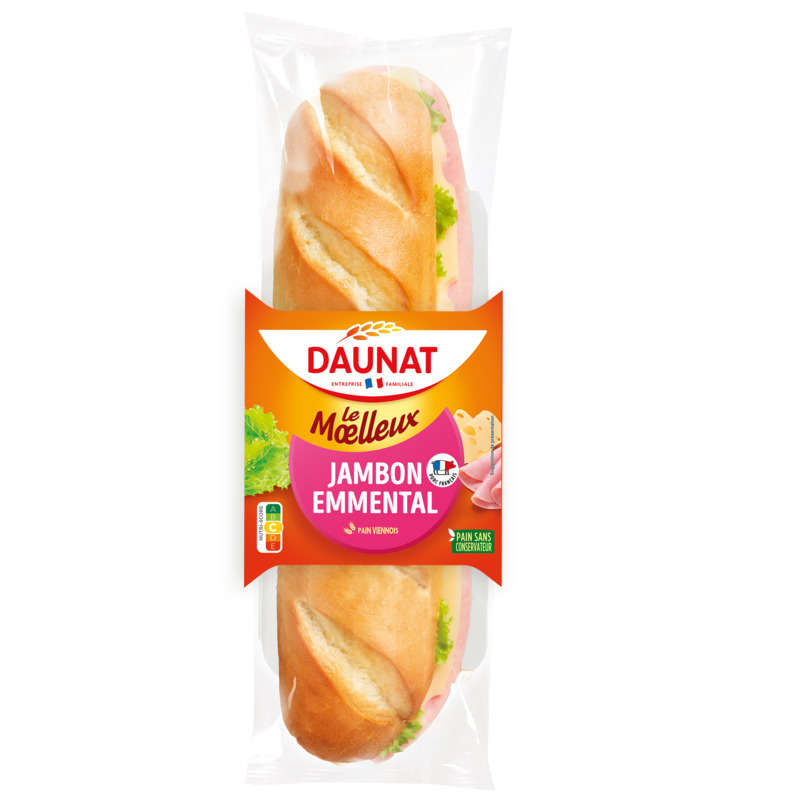 Daunat Sandwich Jambon emmental 230g