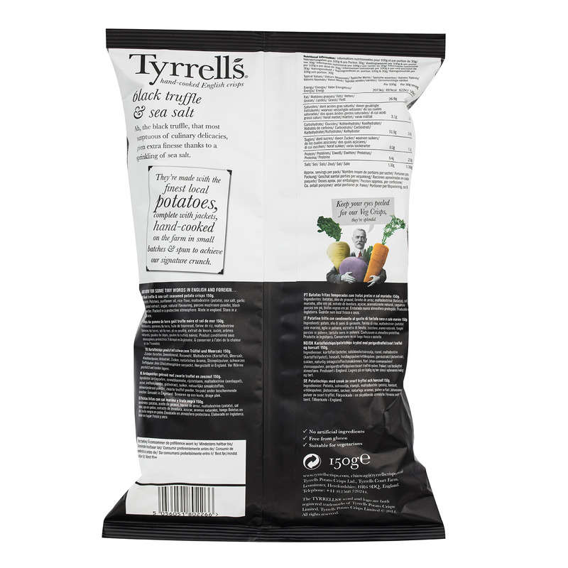 Tyrrell's Black Truffle & Sea Salt Crisps 150g