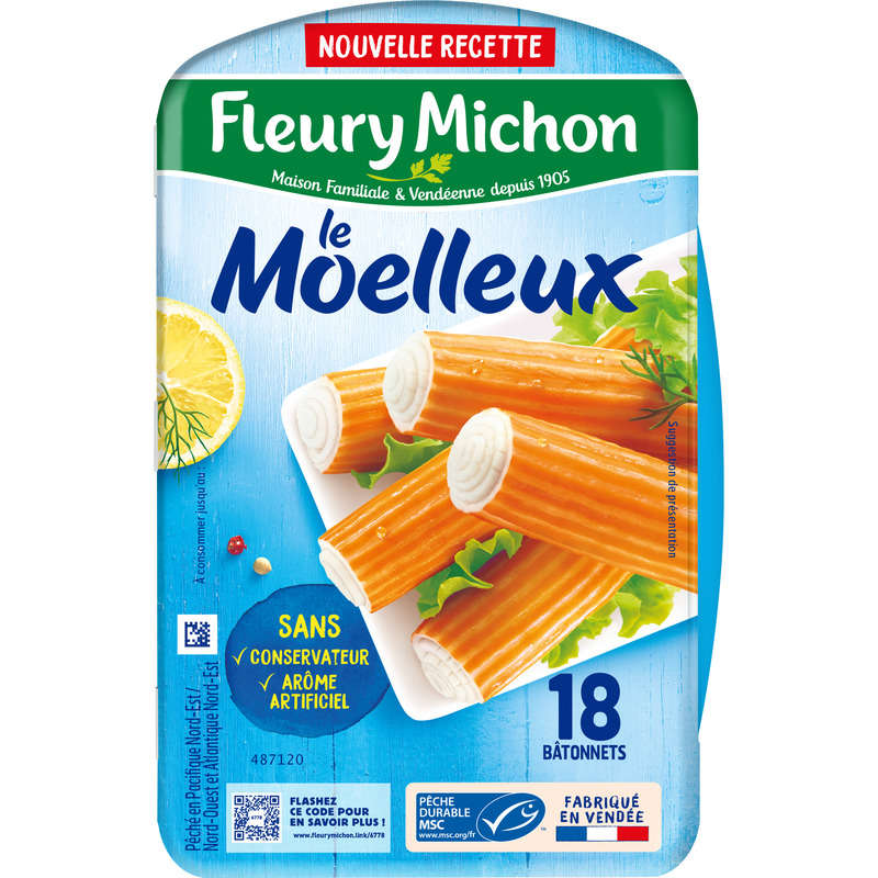 Fleury Michon Bâtonnets Surimi X 18 - 288G