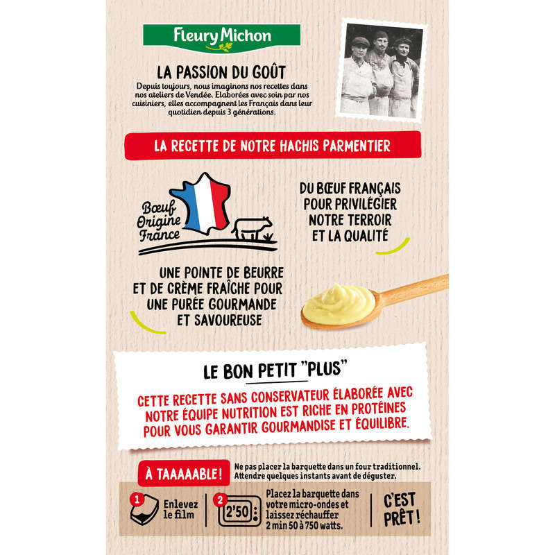 Fleury Michon Hachis Parmentier Emmental 300g