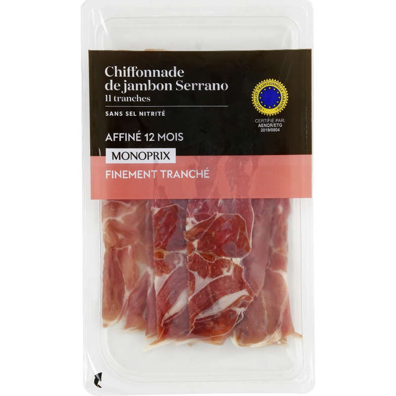 Monoprix chiffonade of serrano ham 100g