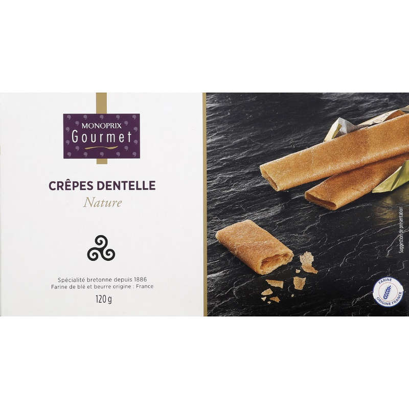 Monoprix Gourmet plain lace crepes 120g