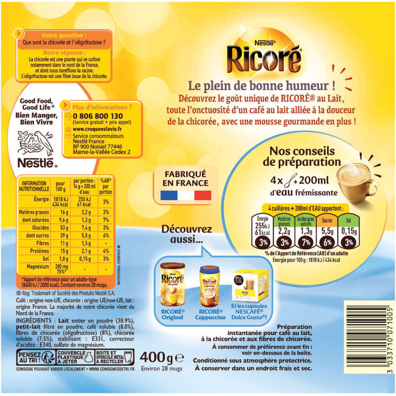 Nestlé Ricoré Au Lait 400G