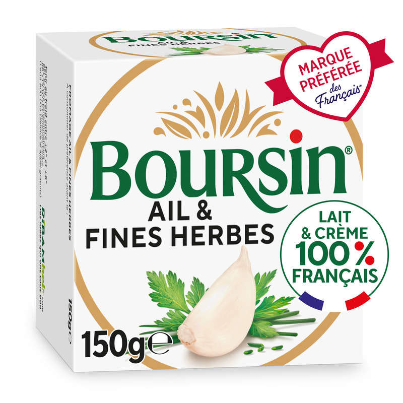 Boursin Ail Et Fines Herbes 70% Matières Grasses 150g