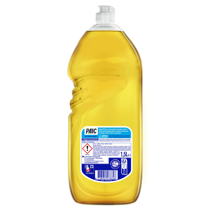 Paic Citron Liquide Vaisselle Super Dégraissant 1.5L