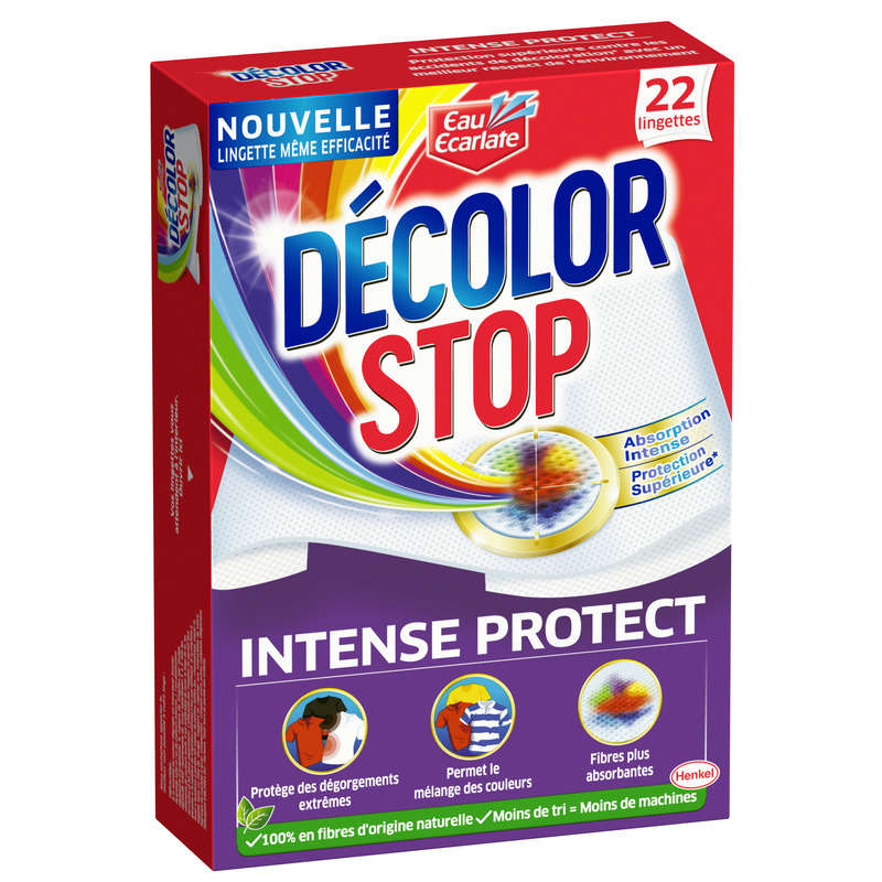 Eau Ecarlate Décolor stop intense 22 lingettes