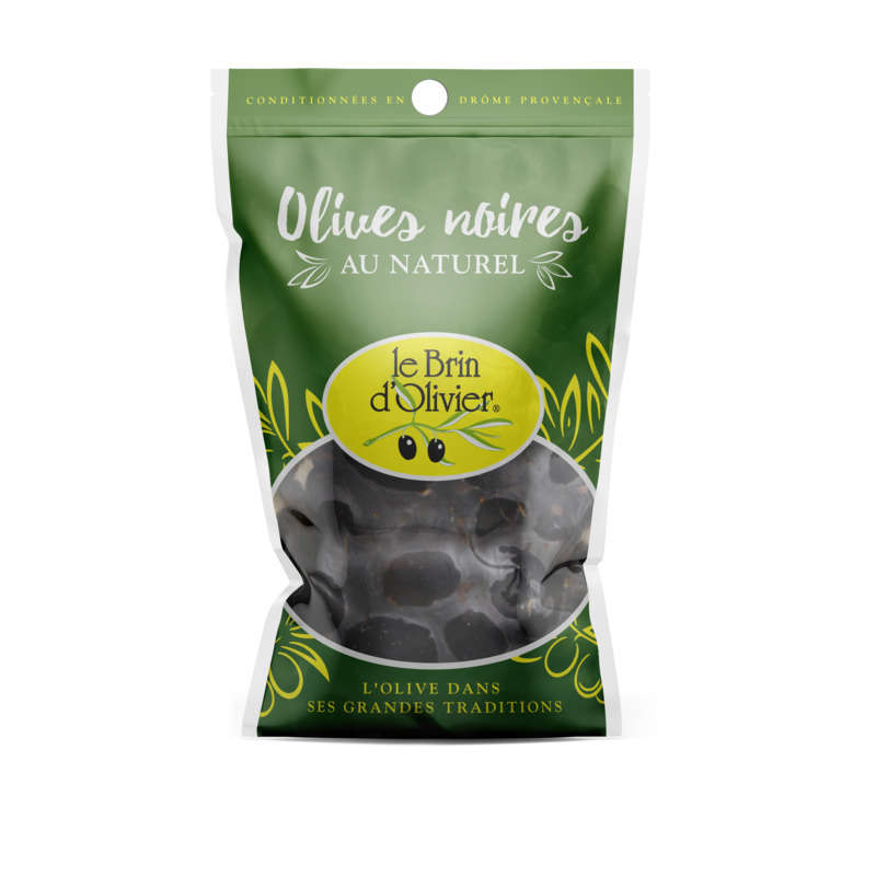 Le Brin D'Olivier Olives Noires Au Naturel 150G