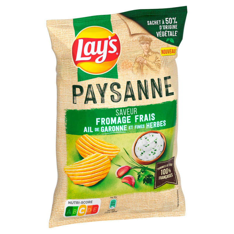 Lay's Paysanne Chips Fresh Cheese Flavor Garlic & Herbs 120g