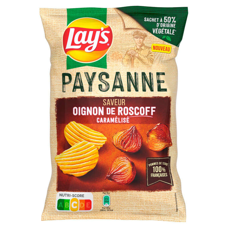 Lays Paysanne Saveur Oignons de Roscoff Caramélisés 120g