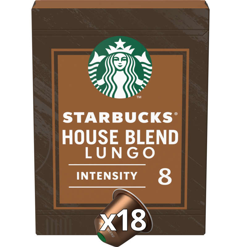 Starbucks by nespresso house blend lungo x18 103g