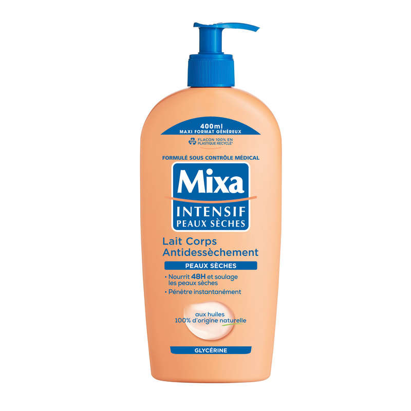 Mixa Lait Corps Anti Dessèchement Intensif Peaux Sèches 400ml