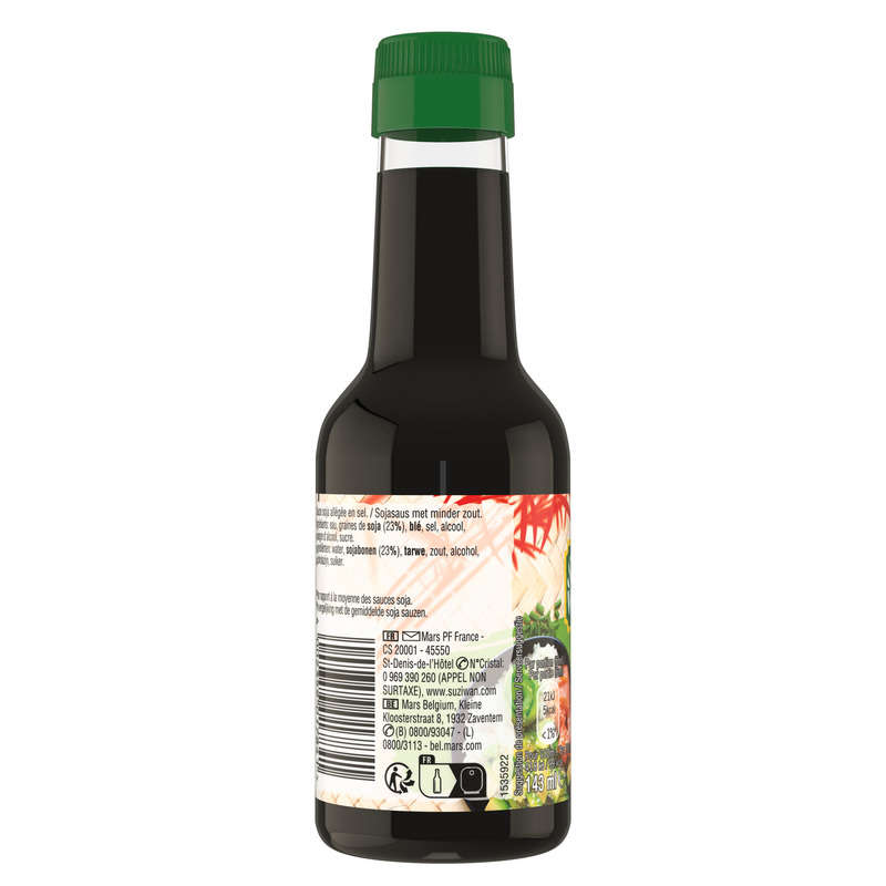 Suziwan sauce soja allégée en sel 143ml