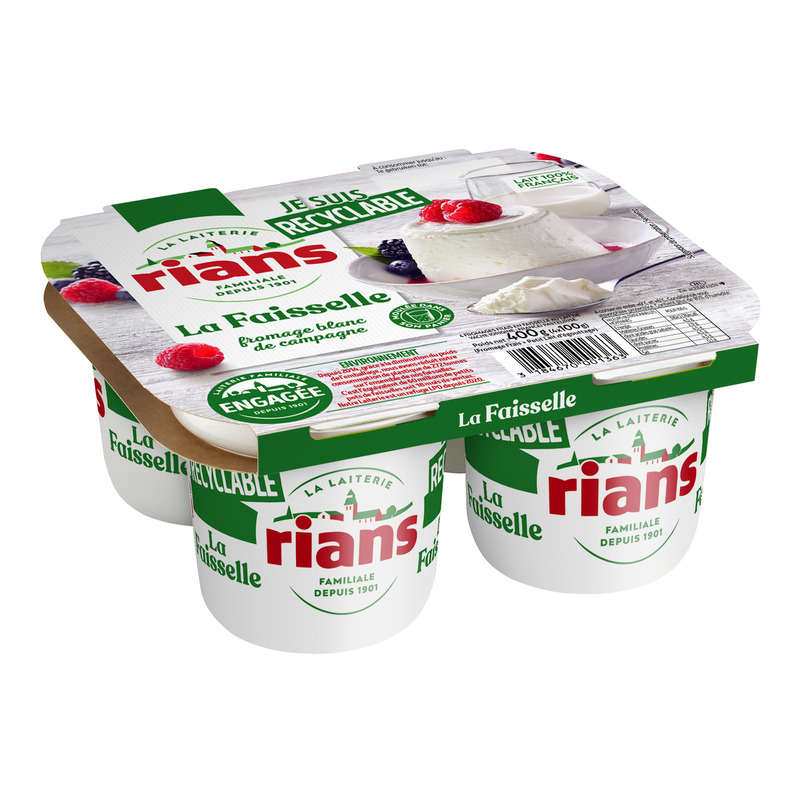 Rians cottage cheese 4x100g