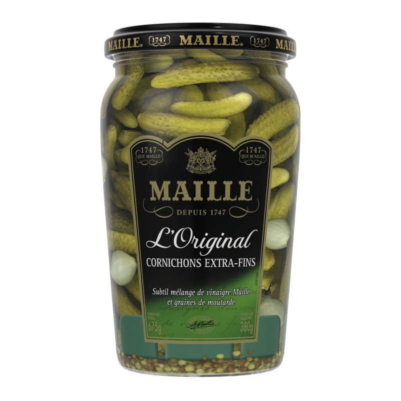 Maille L'Original Cornichons Extra-Fins Bocal 380g