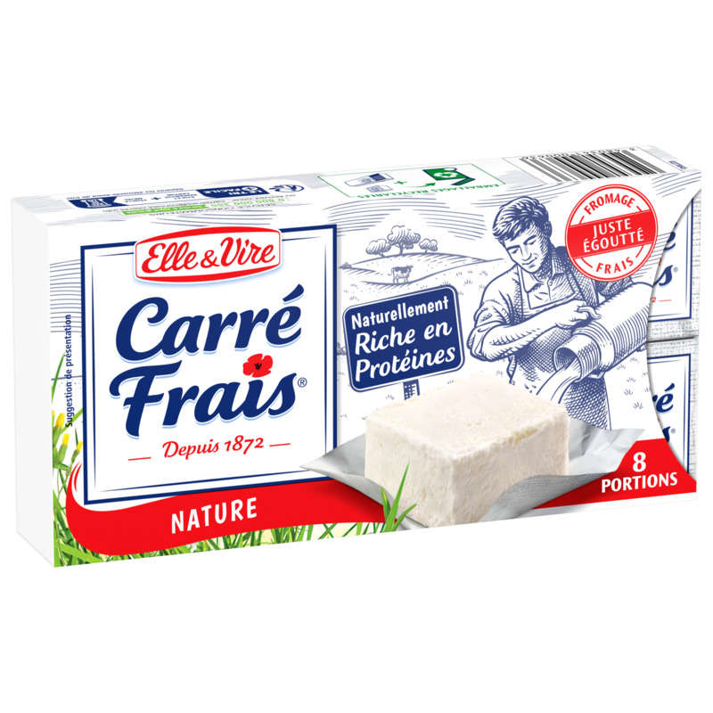 Elle & Vire Fresh Square Nature 8X25G