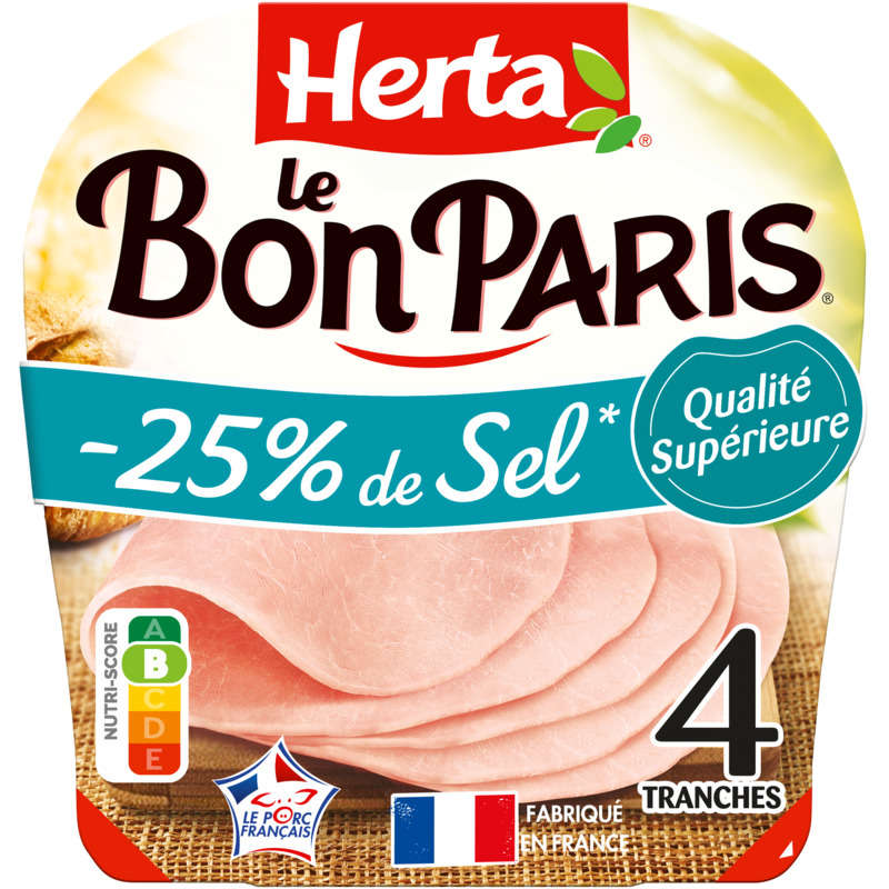 Herta Le Bon Paris -25% de sel 4 tranches 140g