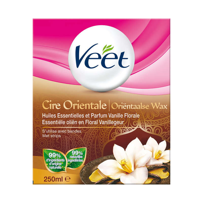 Veet Oriental Wax Pot Vanilla Scent 250ml