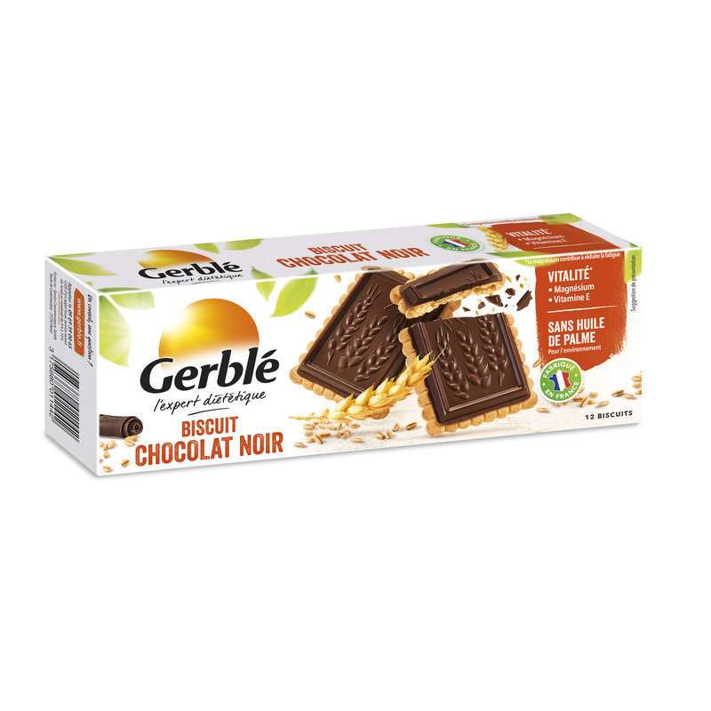 Gerblé Biscuit chocolat noir fondant 150g