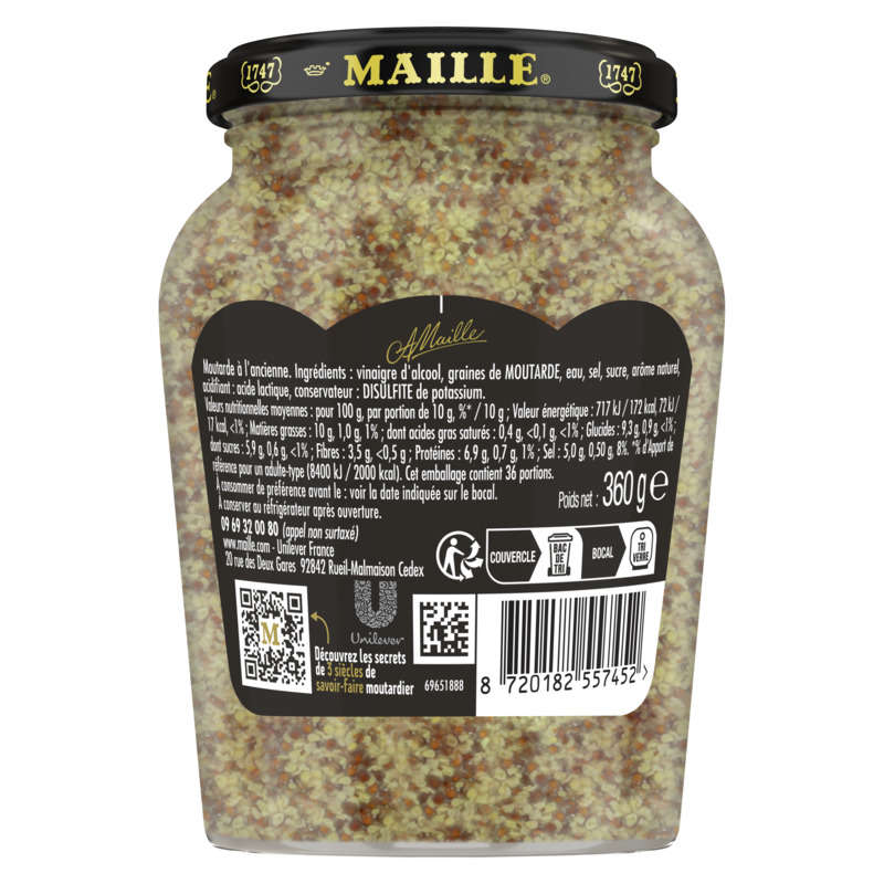 Maille moutarde à l'ancienne 360g