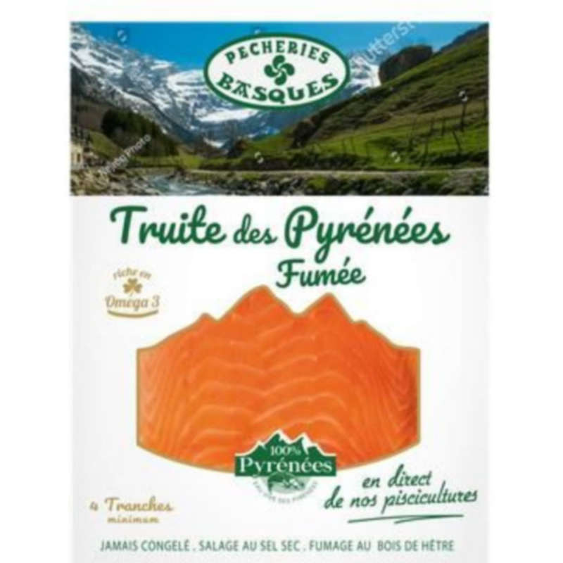 Pêcheries Basques Truite Fumée des Pyrénées 120g