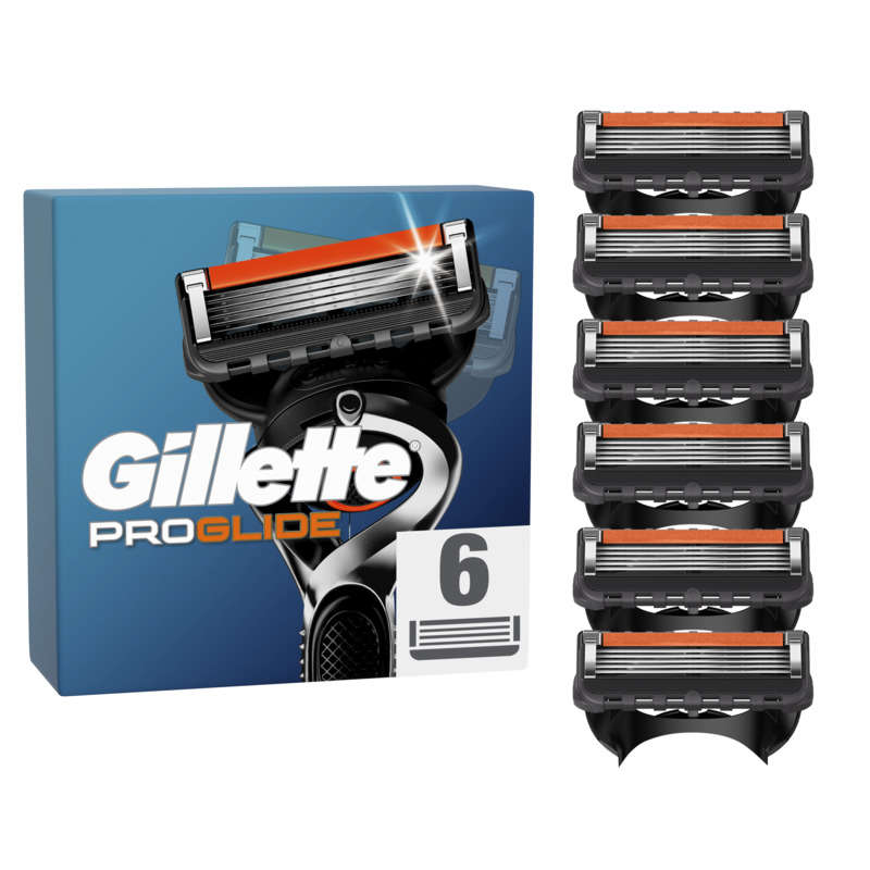 Gillette proglide recharges de lames de rasoir pour homme x6