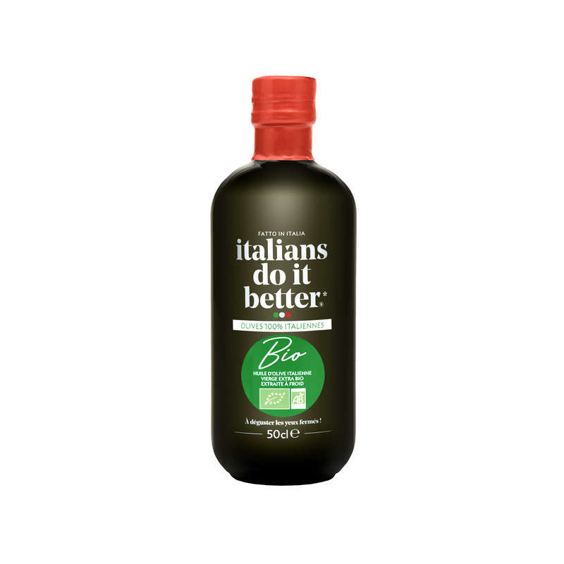 Italian Do It Better huile d'olive verte 100% Italiennes bio 50cl