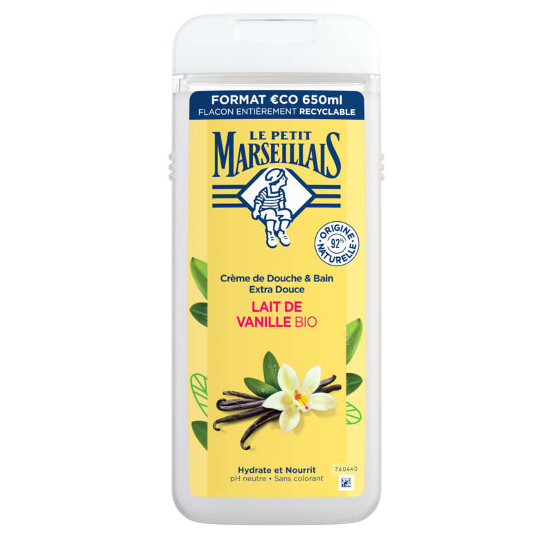 Le petit Marseillais Gel douche & bain vanille Bio 650ml