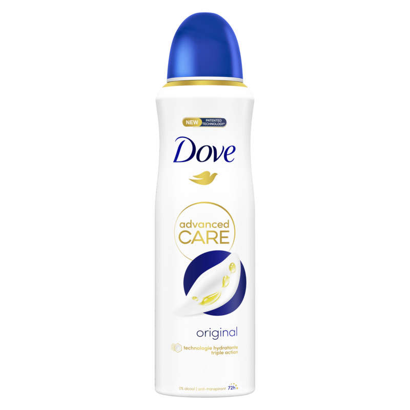 Dove advanced care original antiperspirant spray deodorant 200ml