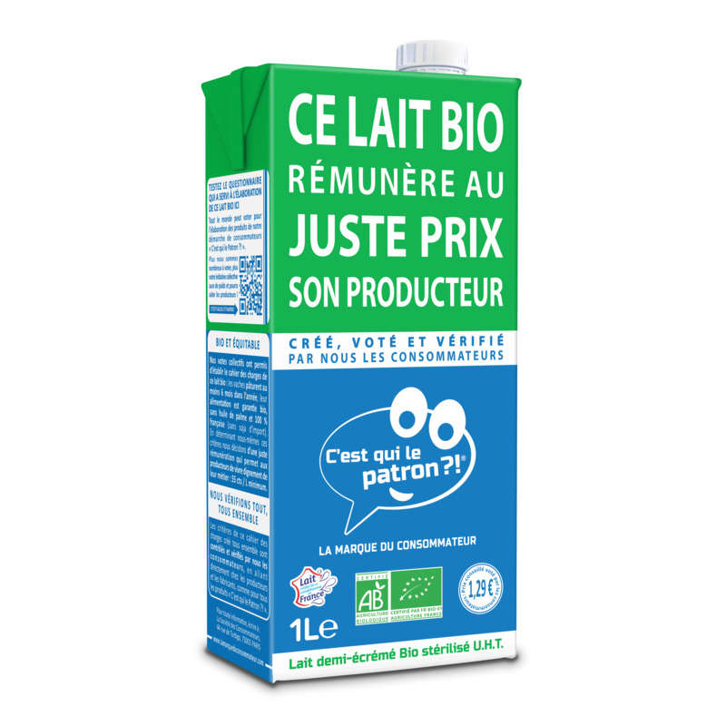 C'est qui le patron ?! Lait bio 1L