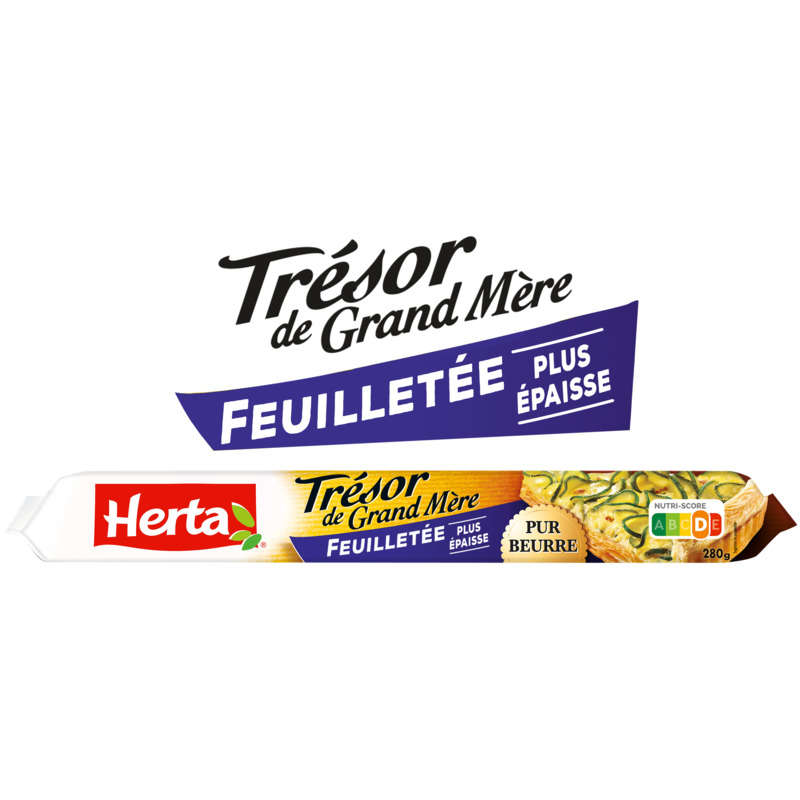 Herta Trésor de Grand-Mère Pâte Feuilletée pur beurre 280g