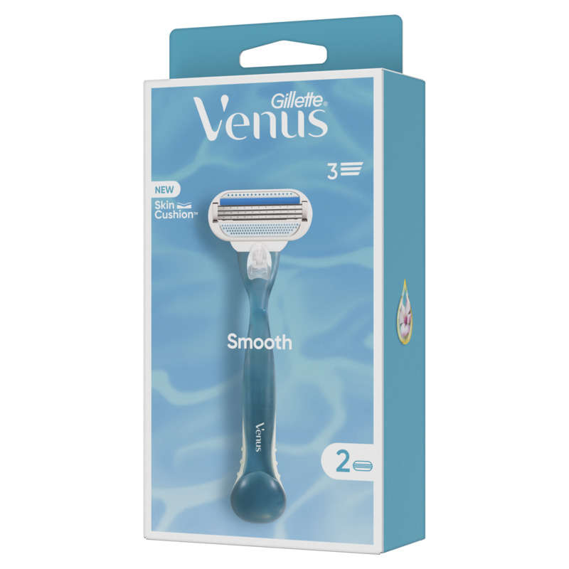 Gilette Venus Rasoir 3 Lames Smooth rasoir x2