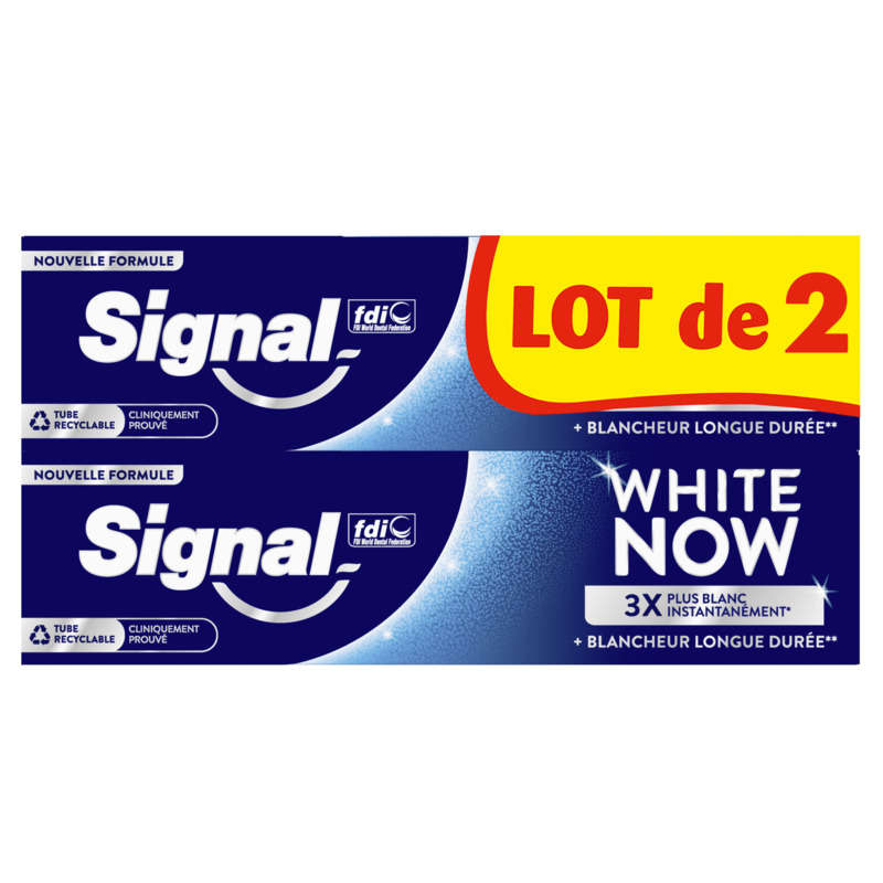 Signal dentifrices white now original 150ml