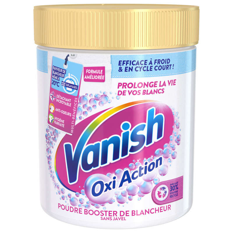 Vanish Oxi Action Détachant Poudre Booster Blancheur 470g