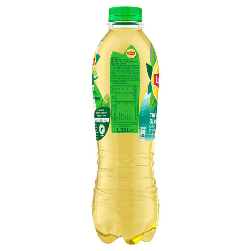 Lipton Thé vert Glacé saveur citron vert menthe 1,25L