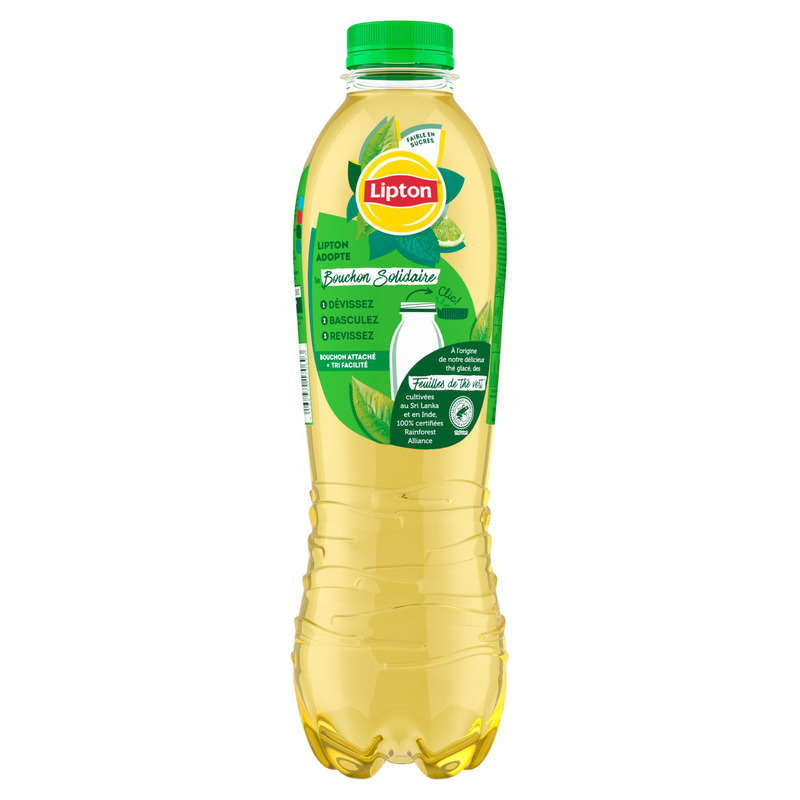 Lipton Thé vert Glacé saveur citron vert menthe 1,25L