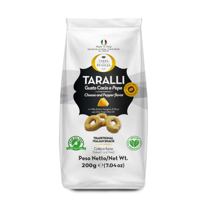 Terre de Puglia Taralli Cacio e Pepe 200g