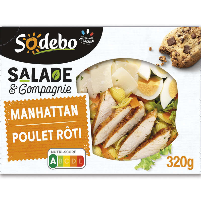 Sodebo Salade & Cie Manhattan Egg Roast Chicken Cheese 320g