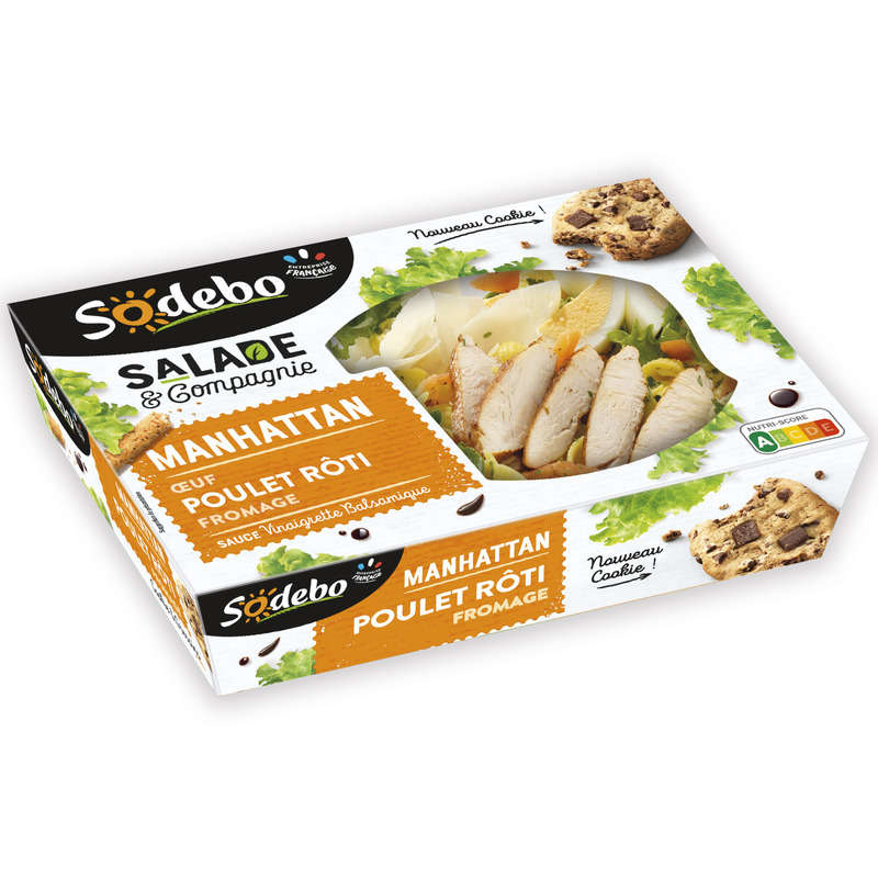 Sodebo Salade & Cie Manhattan Egg Roast Chicken Cheese 320g