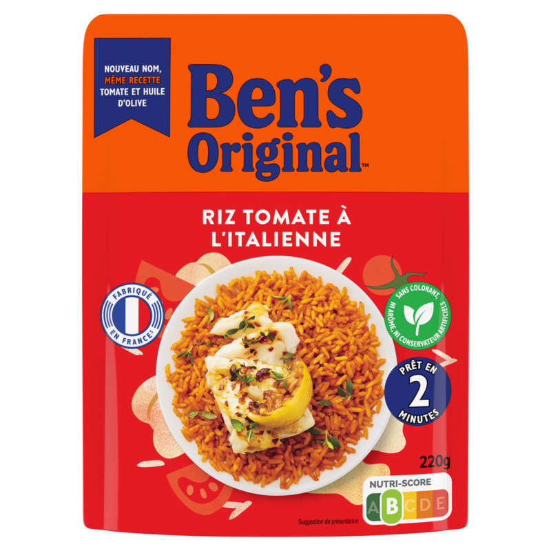 Ben's Original Riz Tomate à l’Italienne Micro-Ondable 220 g