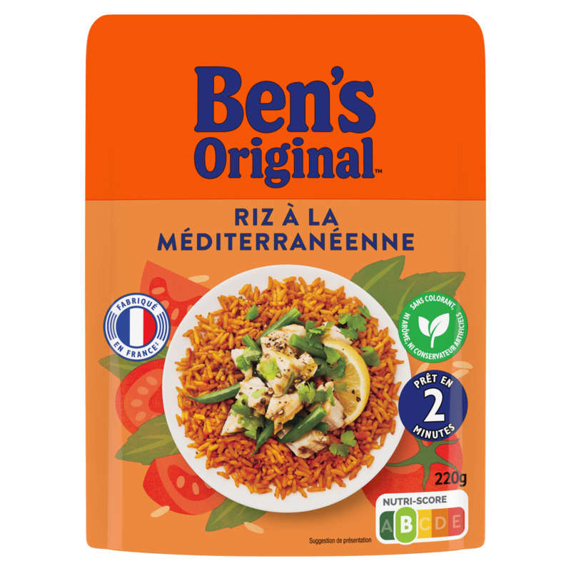 Ben's Original Riz Méditerranéenne Micro Ondable 220 g