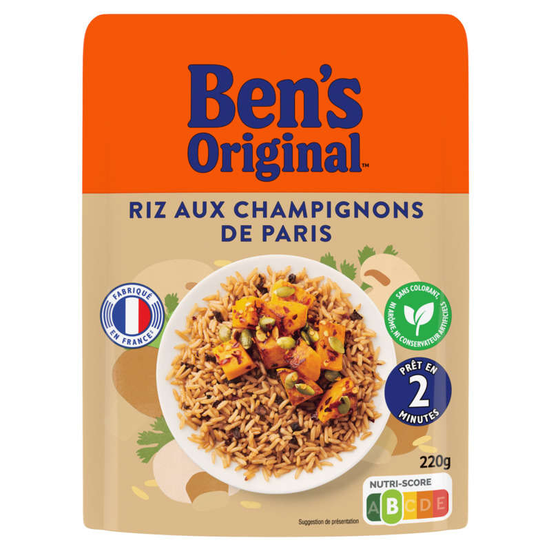 Ben's Original Riz aux Champignons Micro Ondable 220g