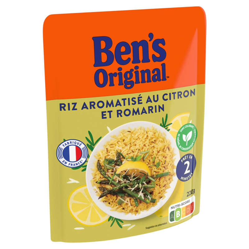Ben'S Original Microwavable Lemon & Rosemary Flavored Rice 220g