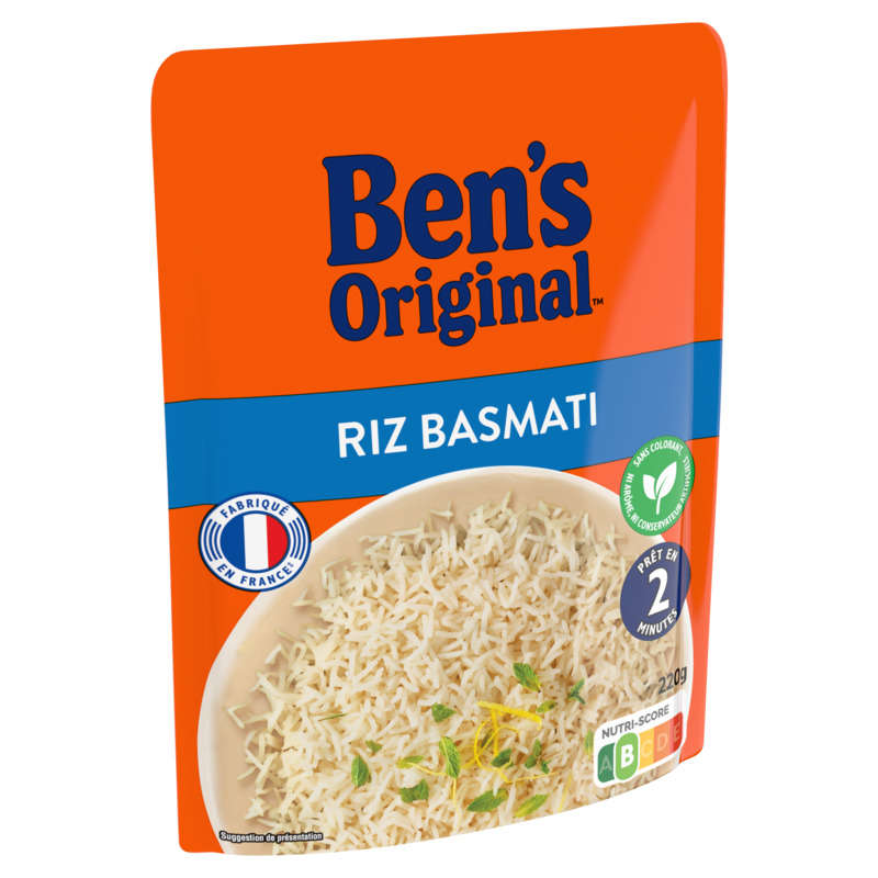 Ben'S Original riz basmati micro-ondable 220g