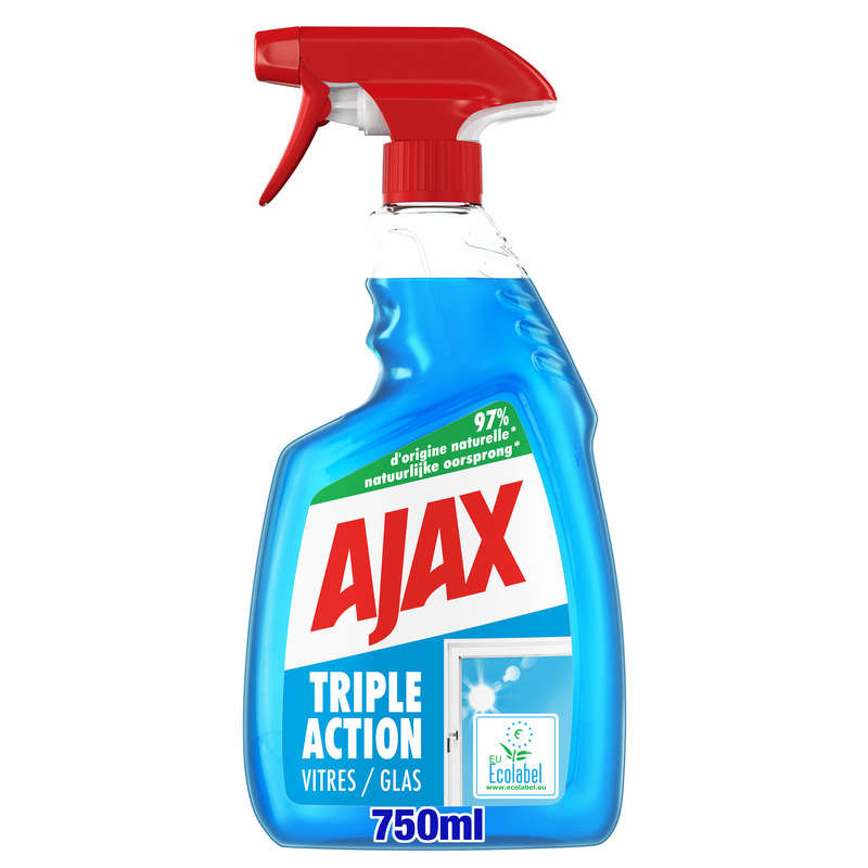 Ajax Triple Action Glass Cleaner Spray - 750ml