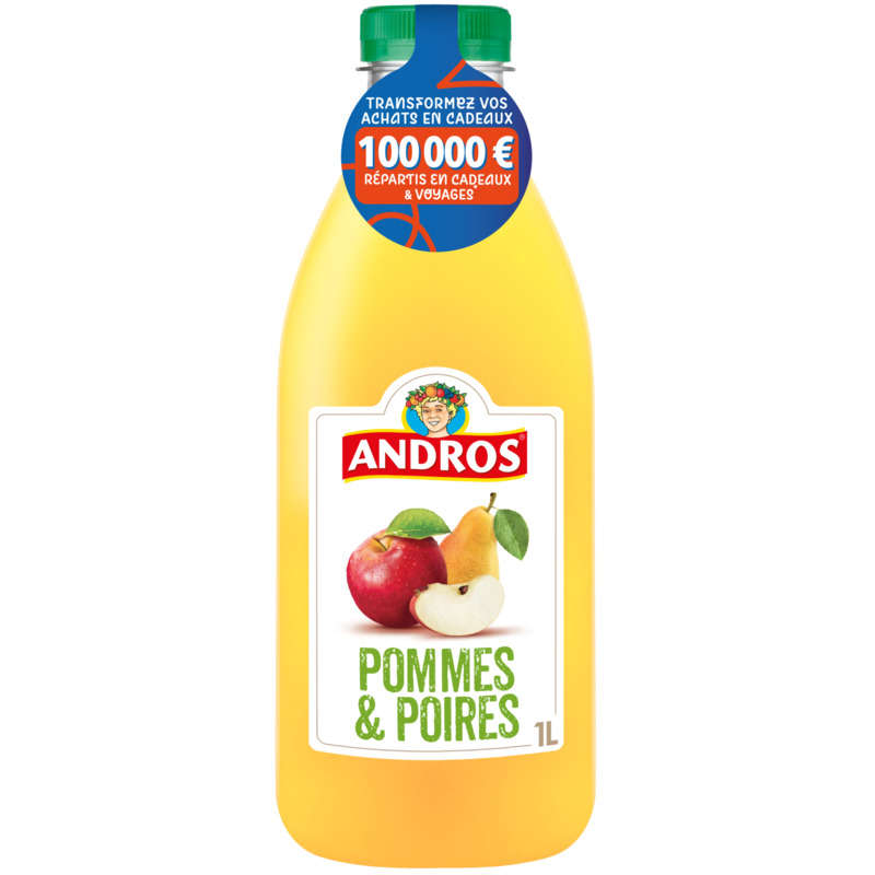 Andros jus multivitaminés pomme poire 1L