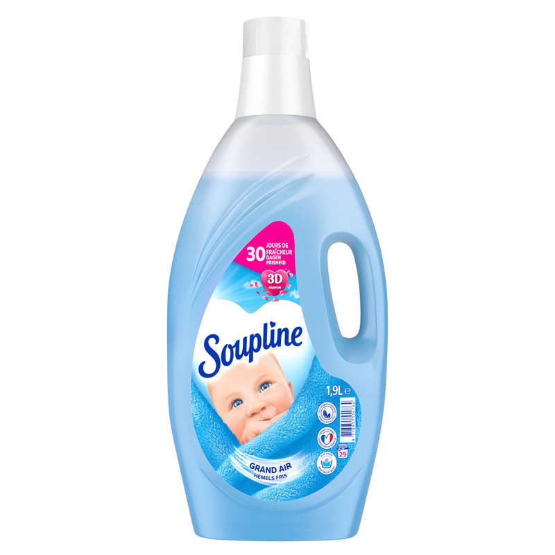 Soupline Diluted Fabric Softener 3D Grand Air 1.9L