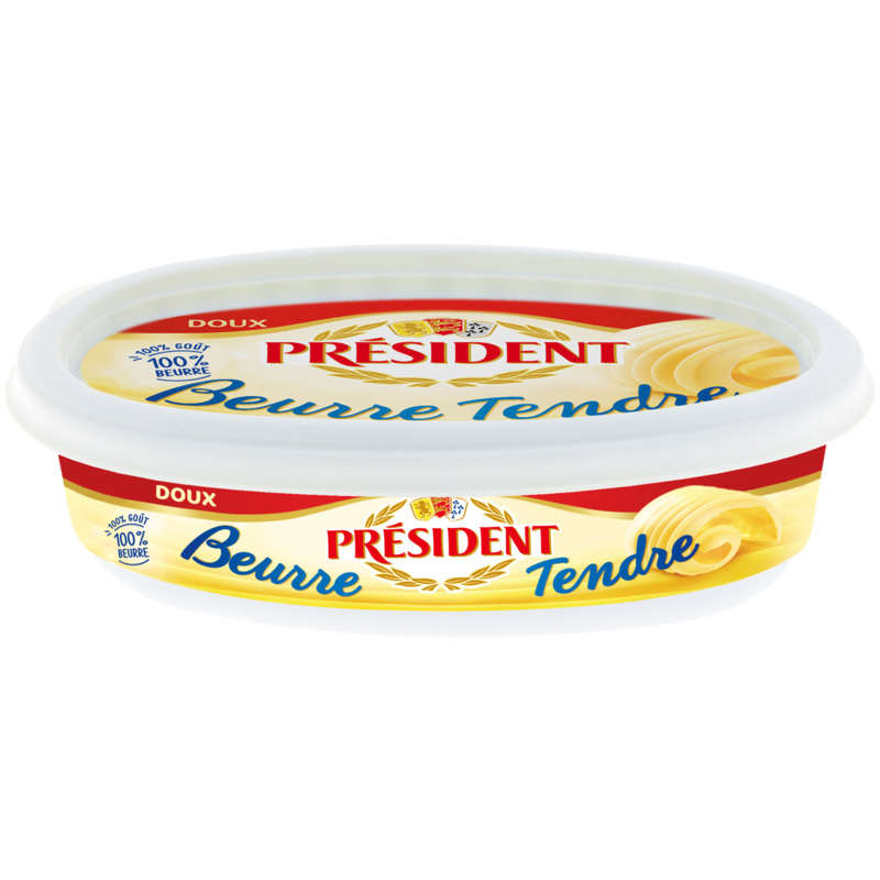 Président Beurre Tendre Doux Beurrier 125g