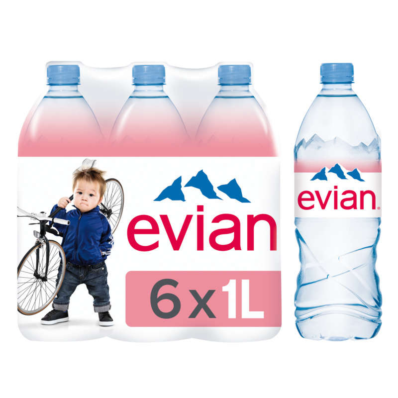 Evian eau minérale naturelle 6x1L