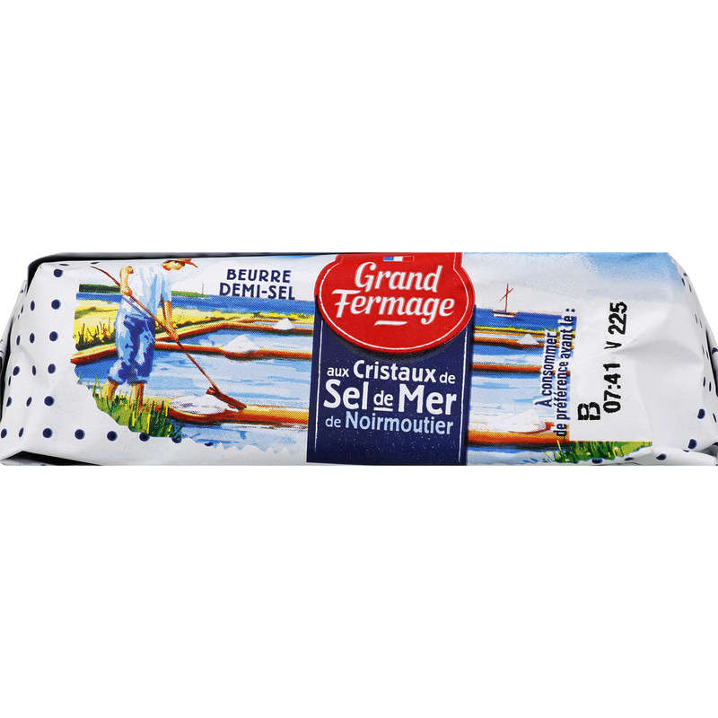 Grand Fermage beurre demi-sel au sel de Noirmoutier 125g