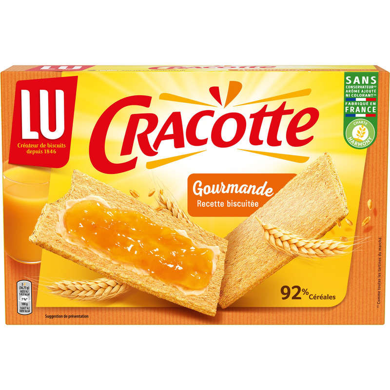 Lu Cracottes Biscottes Gourmandes 250g